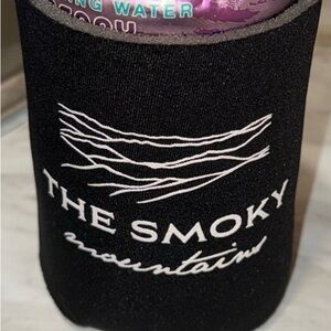 Black Smoky Mountains Can Insulator Holder Cooler coozie sweat grabber NEW